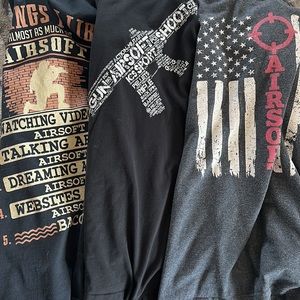Lot of 3 Airsoft T-shirts